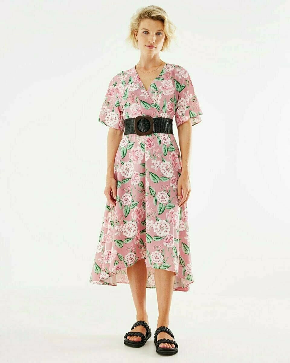 MEXX Wrap Dress Old Pink 4 MEXX Wrap Dress Old Pink - Afbeelding 2