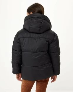 MEXX Hooded Padded Jacket Black -Style Verkoop ji1161026k 193911 4
