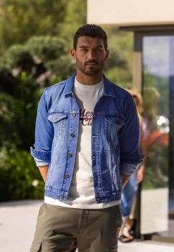 MEXX Denim Jacket Bleach -Style Verkoop mexx cote d azur 22