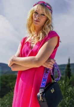 MEXX Mouwloze V-hals Jurk Roze -Style Verkoop mexx cote d azur 52 1