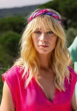 MEXX Mouwloze V-hals Jurk Roze -Style Verkoop mexx cote d azur 53