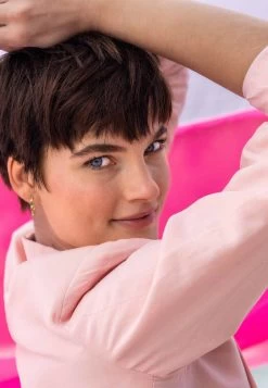 MEXX Linnen Blazer Roze -Style Verkoop mexx cote d azur 61