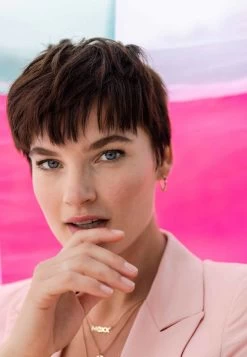 MEXX Linnen Blazer Roze -Style Verkoop mexx cote d azur 62