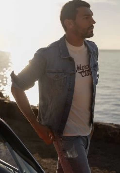 MEXX Denim Jacket Bleach -Style Verkoop mexx cote d azur 77