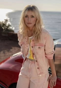 MEXX Denim Jacket Roze -Style Verkoop mexx cote d azur 82