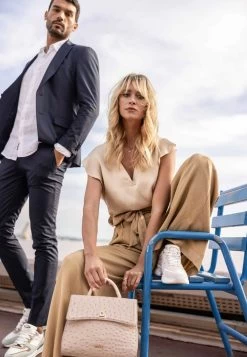 MEXX V-hals Blouse Zand -Style Verkoop mexx cote d azur 99