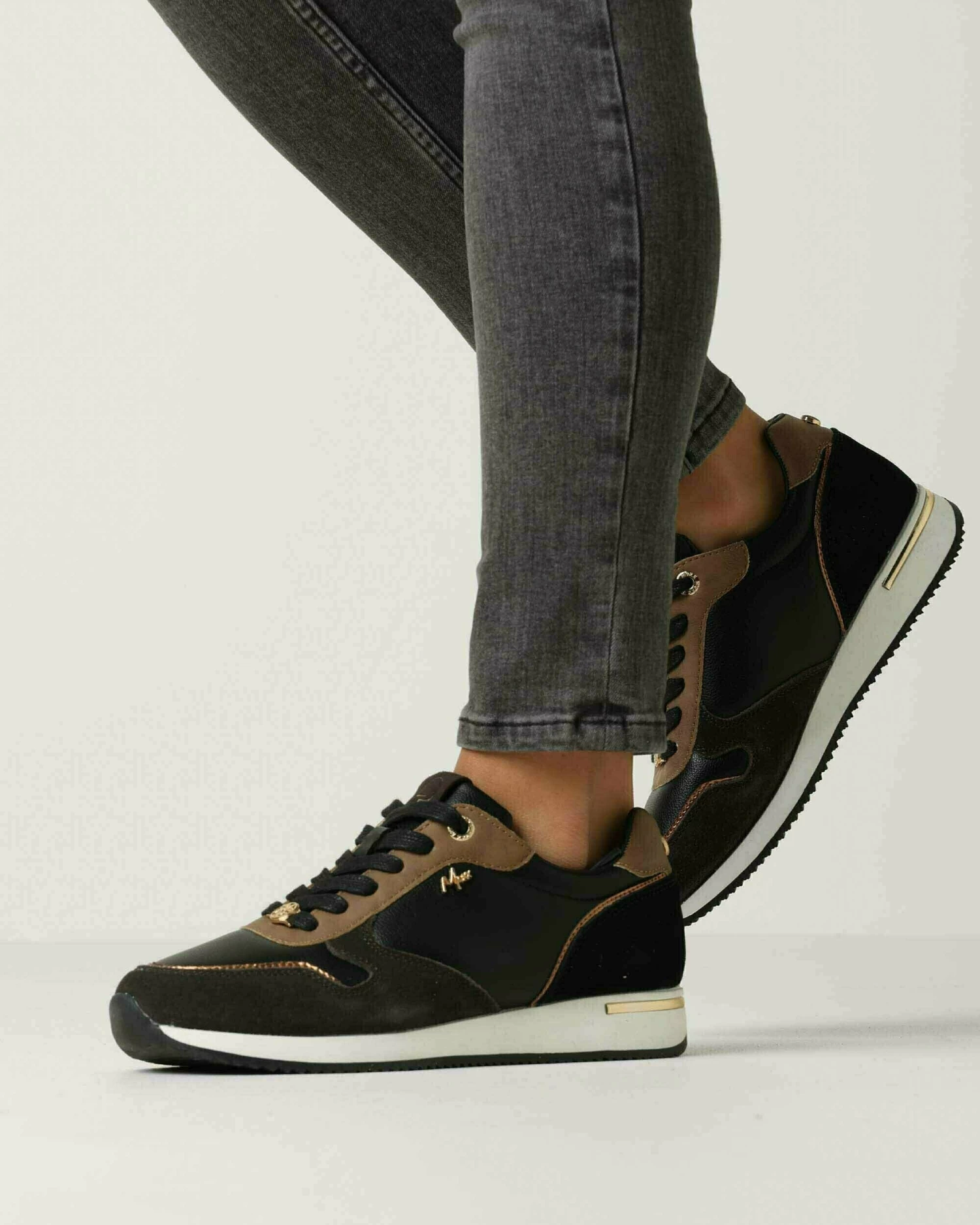 MEXX Sneaker Eke Black/Bruin 4 MEXX Sneaker Eke Black/Bruin - Afbeelding 2