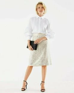 MEXX Pailletten Rok Goud -Style Verkoop nl1704023w 5