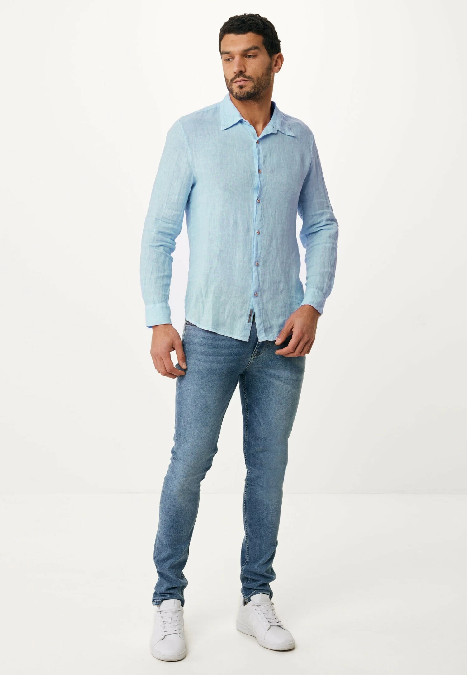 MEXX Overhemd Licht Blauw 6 MEXX Overhemd Licht Blauw - Afbeelding 4