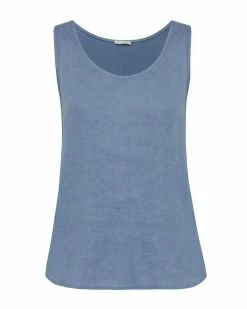 MEXX Linnen Top Blauw -Style Verkoop sf2044023w 124806