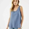 MEXX Linnen Top Blauw -Style Verkoop sf2044023w 124806 1