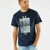 MEXX Photoprint T-shirt Navy -Style Verkoop so2109023m 194020 1