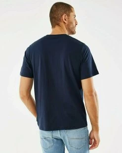 MEXX Photoprint T-shirt Navy -Style Verkoop so2109023m 194020 3
