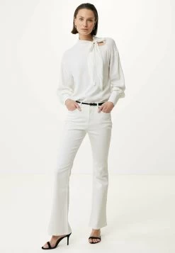 MEXX Bowtie Blouse Off White
