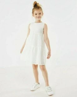 MEXX Broidery Dress Off White