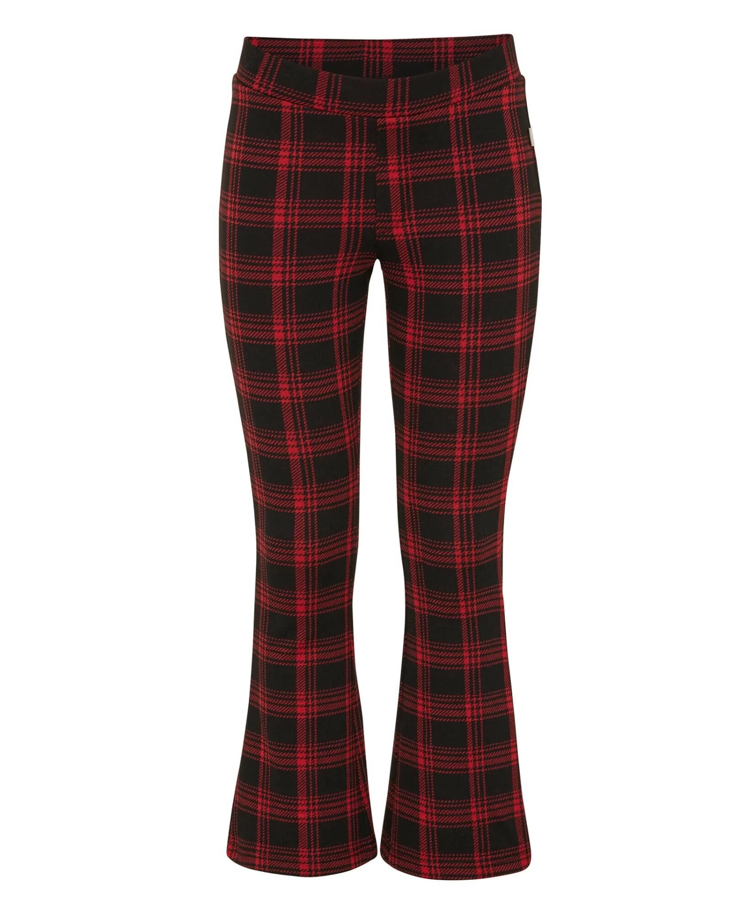 MEXX Checked Flared Pants Red 7 MEXX Checked Flared Pants Red - Afbeelding 5