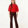 MEXX Checked Flared Pants Red 1 MEXX Checked Flared Pants Red -Style Verkoop tu1302026g 191758 3