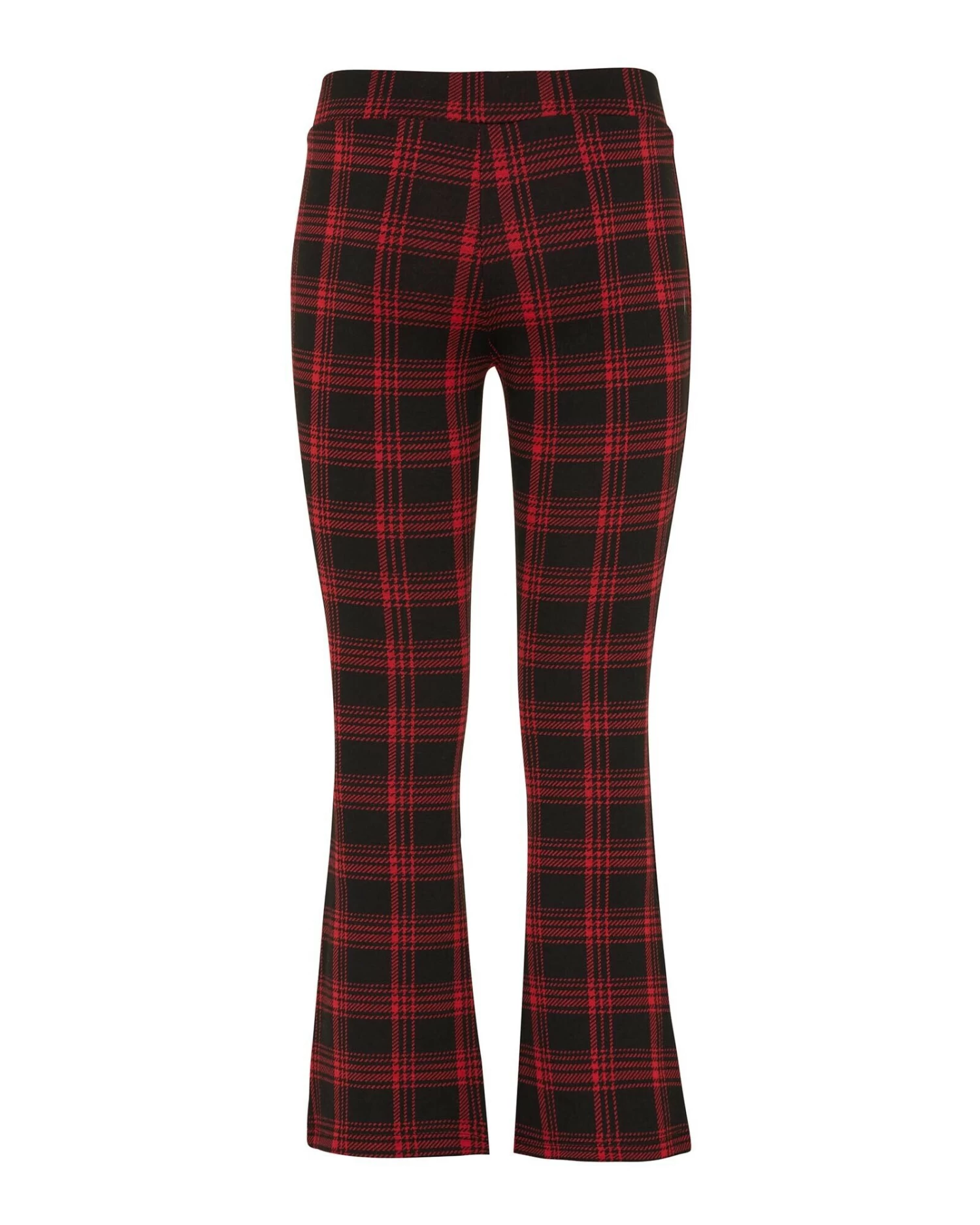 MEXX Checked Flared Pants Red 6 MEXX Checked Flared Pants Red - Afbeelding 4