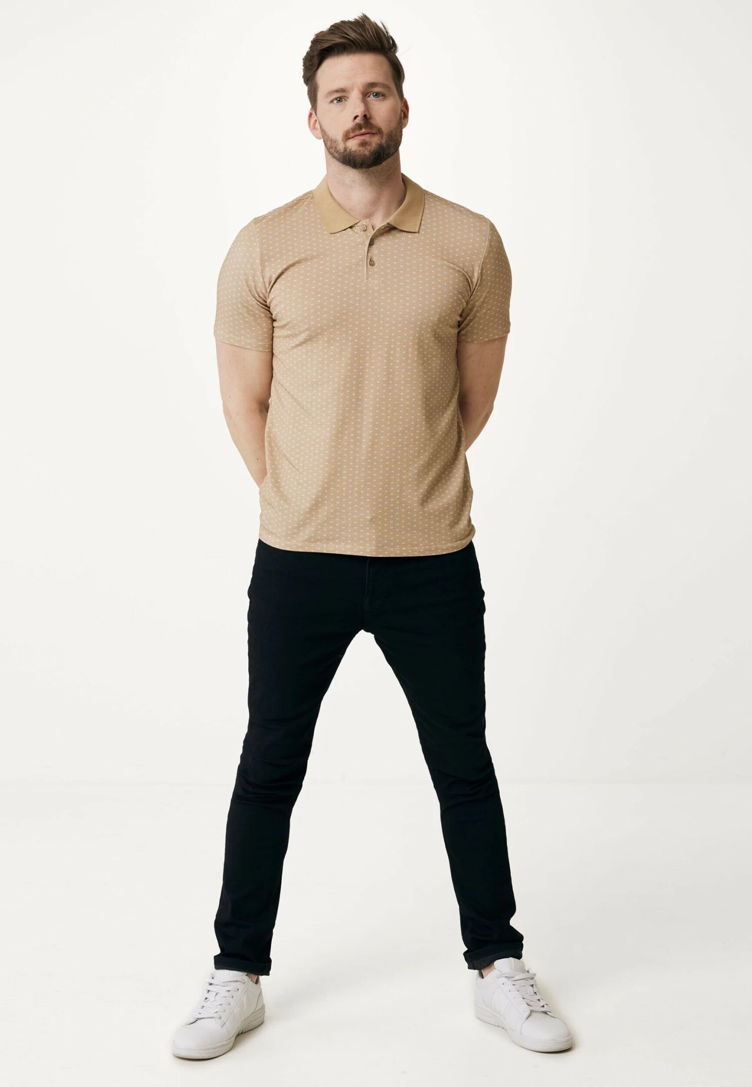 MEXX Polo Print Zand 5 MEXX Polo Print Zand - Afbeelding 3