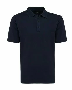MEXX Mercerized Popcorn Polo Navy -Style Verkoop tu1420023m 194020