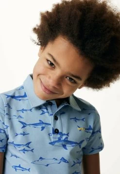 MEXX Geprinte Polo Lichtblauw -Style Verkoop tu1420033b 144214 5