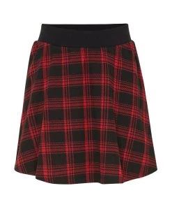 MEXX Knitted Check Skirt Red -Style Verkoop tu1704026g 191758