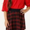 MEXX Knitted Check Skirt Red 2 MEXX Knitted Check Skirt Red -Style Verkoop tu1704026g 191758 2