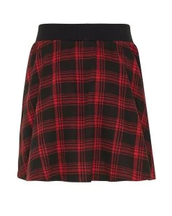 MEXX Knitted Check Skirt Red -Style Verkoop tu1704026g 191758 6