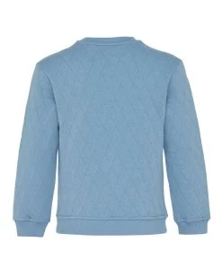 MEXX Crewneck Sweater With Quilting Mid Blue -Style Verkoop tu1848026b 184020 6