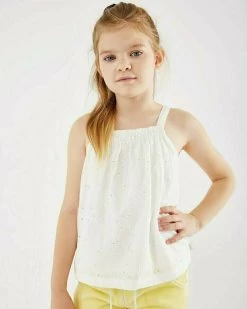 MEXX Broidery Top Off White