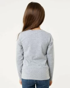 MEXX T-shirt With Sequins Artwork Grey Melee -Style Verkoop tu2104026g 194020 4