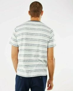 MEXX Printed Stripe T-shirt Navy -Style Verkoop tu2114023m 194020 3