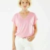 MEXX V-hals Shirt Roze -Style Verkoop tu2135023w 152216 1