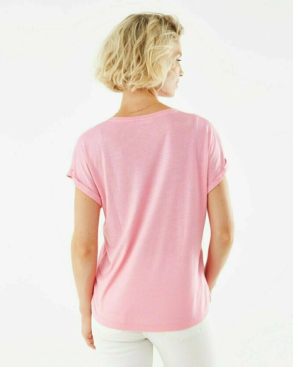 MEXX V-hals Shirt Roze 4 MEXX V-hals Shirt Roze - Afbeelding 2