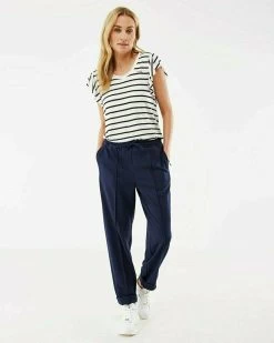 MEXX T-shirt Gestreept Off White -Style Verkoop tu2140023w 110602 2