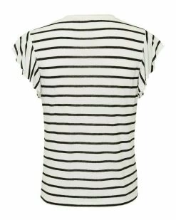 MEXX T-shirt Gestreept Off White -Style Verkoop tu2140023w 110602 6