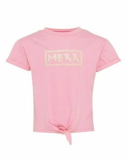 MEXX Knotted Glitter T-shirt Pink -Style Verkoop tu2155023g 152216