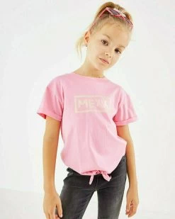 MEXX Knotted Glitter T-shirt Pink