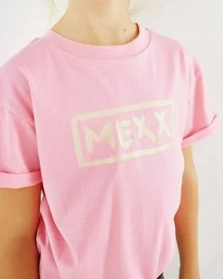 MEXX Knotted Glitter T-shirt Pink -Style Verkoop tu2155023g 152216 4