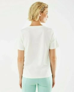 MEXX Korte Mouwen T-shirt Off White -Style Verkoop tu2195023w 3