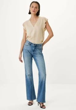 MEXX V-hals Blouse Zand -Style Verkoop wo0441033w 131308 1