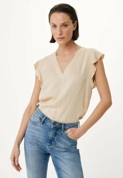 MEXX V-hals Blouse Zand