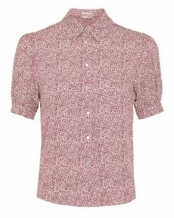 MEXX Korte Mouwen Blouse Fuchsia -Style Verkoop xc0410023w 192033