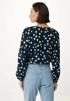 MEXX Blouse Round Pleated Neckline Navy 10 MEXX Blouse Round Pleated Neckline Navy -Style Verkoop xc0453033wm 194020 4