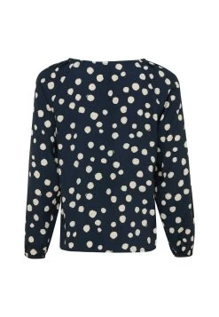 MEXX Blouse Round Pleated Neckline Navy 13 MEXX Blouse Round Pleated Neckline Navy -Style Verkoop xc0453033wm 194020 6