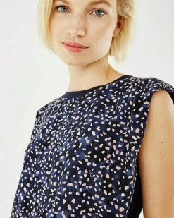 MEXX Top Print Navy -Style Verkoop xc2016023w 194020 4
