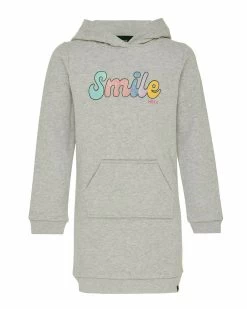 MEXX Hooded Sweat Dress Grey Melee 12 MEXX Hooded Sweat Dress Grey Melee -Style Verkoop zn0610026 01g 300001