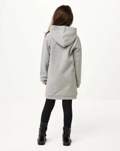 MEXX Hooded Sweat Dress Grey Melee 10 MEXX Hooded Sweat Dress Grey Melee -Style Verkoop zn0610026 01g 300001 3