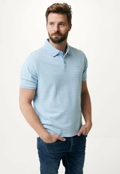 MEXX Polo Gestreept Licht Blauw