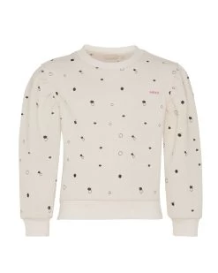 MEXX Crewneck Embroidery Sweater Off White -Style Verkoop zn1801026g 110701